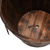 vidaXL 3 Piece Wooden Bucket Planter Set Solid Wood Fir