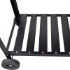 vidaXL BBQ Stand Charcoal Barbecue 2 Wheels