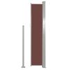 vidaXL Retractable Side Awning 63"x196.9" Brown