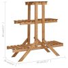 vidaXL Plant Stand 32.7"x9.8"x32.7" Firwood