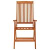 Folding Patio Chairs 6 pcs Solid Wood Eucalyptus