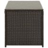 Patio Storage Box Poly Rattan 39.3"x19.6"x19.6" Brown