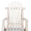 65*95*96cm Outdoor Courtyard Fir Wood Rocking Chair Log Color