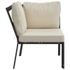 Patio Chair with Sand Cushions 29.9"x29.9"x31.1" Steel