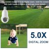 Full HD 1080P Wireless Wifi IP Camera E27 Bulb Home Security Lamp Light Camera