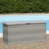 Patio Storage Box Gray 46.1"x17.7"x22"