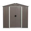 6ft x 5ft Outdoor Metal Storage Shed gray