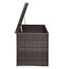 Iron Frame Double Door Can Be Stored Brown Gradient Rattan Locker