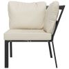 Patio Chair with Sand Cushions 29.9"x29.9"x31.1" Steel