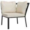 Patio Chair with Sand Cushions 29.9"x29.9"x31.1" Steel