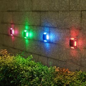 8 LED Solar Wall Light For Outdoor Courtyard Garden; Christmas Party Decoration; LED Lights (Color: Multicolor)