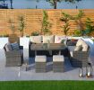 Direct Wicker 7 PCS PE Rattan Patio Garden Sofa Conversation Set with Cushions