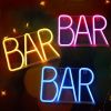 1pc, BAR Neon Light, LED Business Bar Sign Light On Off Switch Open Bright Light Neon, Without Battery